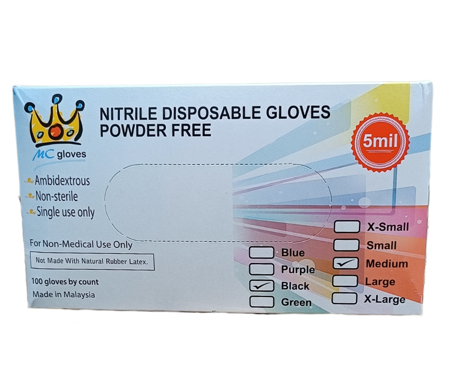 GUANTE NITRILO NEGRO MCGLOVES