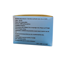 CUBREBOCAS PLISADO TRICAPA NEGRO MCGLOVE